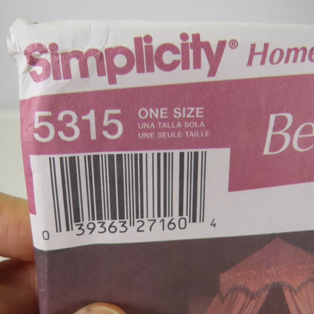 Simplicity 5315 Sewing Pattern UNCUT Canopy, Duvet Cover, Bed Skirt, etc